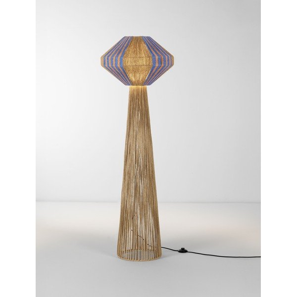 Kék-natúr színű kötél állólámpa (magasság 152 cm) Abby – Nova Luce-image-4