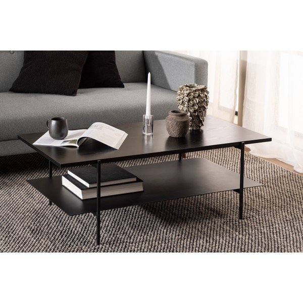 Angus fekete dohányzóasztal, 115 x 60 cm - Actona-image-2