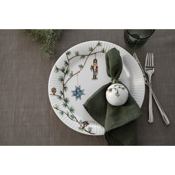Fehér porcelán tányér karácsonyi mintával ø 27 cm Hammershøi Christmas – Kähler Design-image-1