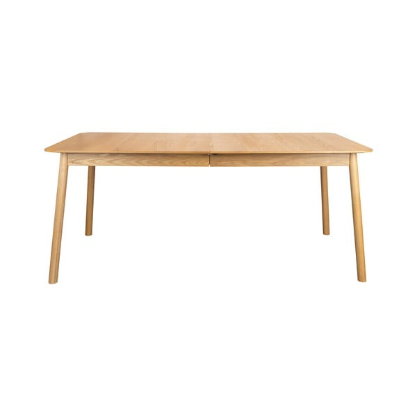 Bővíthető étkezőasztal tölgyfa dekoros asztallappal 90x180 cm Glimps – Zuiver