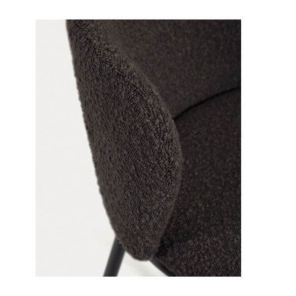 Fekete bárszék (ülésmagasság 65 cm) Ciselia – Kave Home-image-4