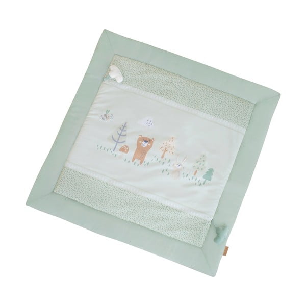 Világoszöld játszószőnyeg 100x100 cm Woodland Buddies – Roba