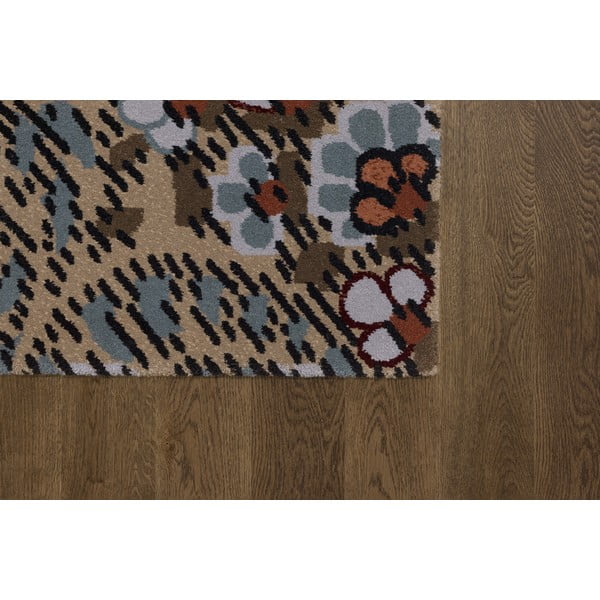 Barna gyapjú szőnyeg 200x300 cm Paisley – Agnella-image-3