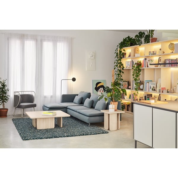 Arq dohányzóasztal kőrisfa furnérral - Teulat-image-1