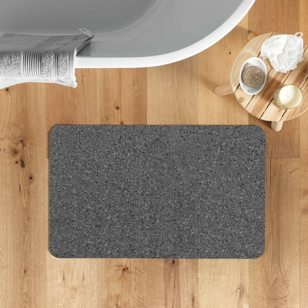 Antracitszürke fürdőszobai kilépő 50x80 cm Granite – douceur d'intérieur-image-1