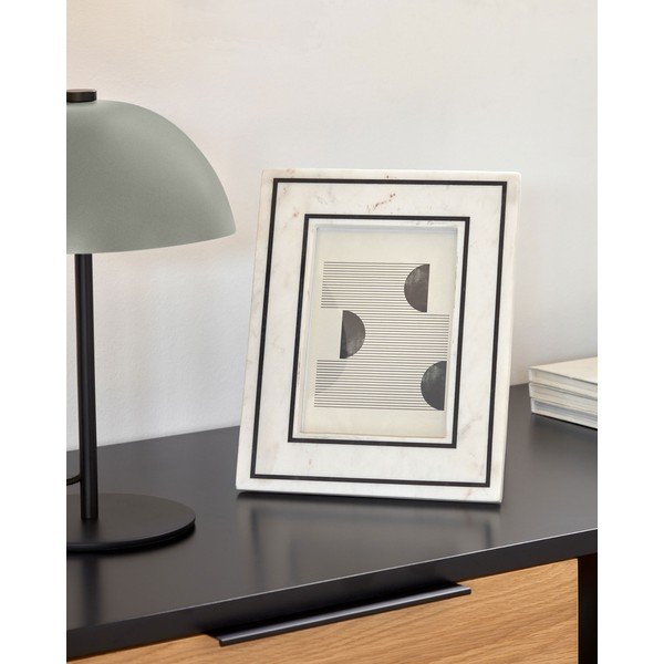 Fehér kő álló képkeret 20x25 cm Vittoria – Kave Home-image-1