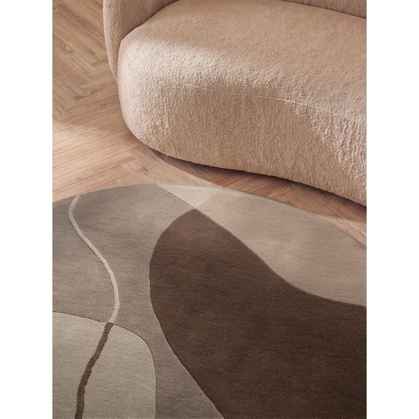 Barna gyapjú kerek szőnyeg ø 200 cm Muse – Villeroy&Boch-image-2