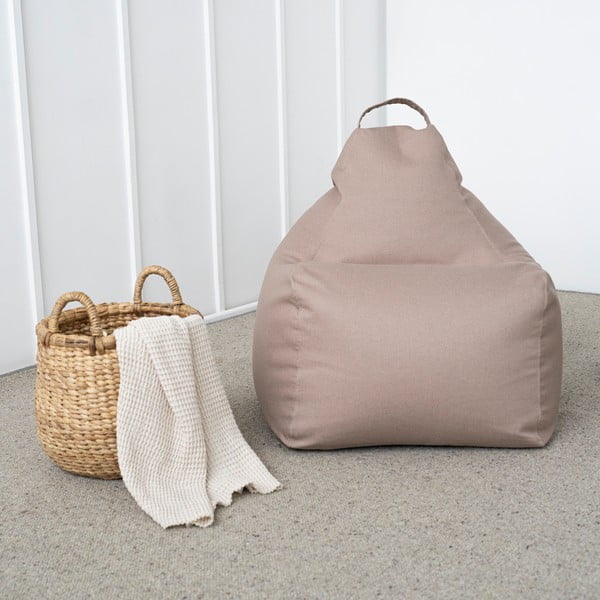 Világosszürke babzsákfotel Play Amuse – SLOWDOWN-image-1