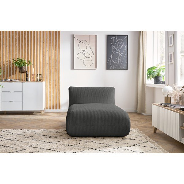 Szürke kordbársony kanapé modul Lecomte – Bobochic Paris-image-1