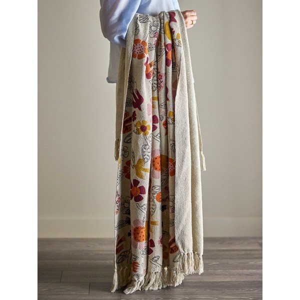 Pamutkeverék takaró 130x160 cm Vivielle – Bloomingville-image-4