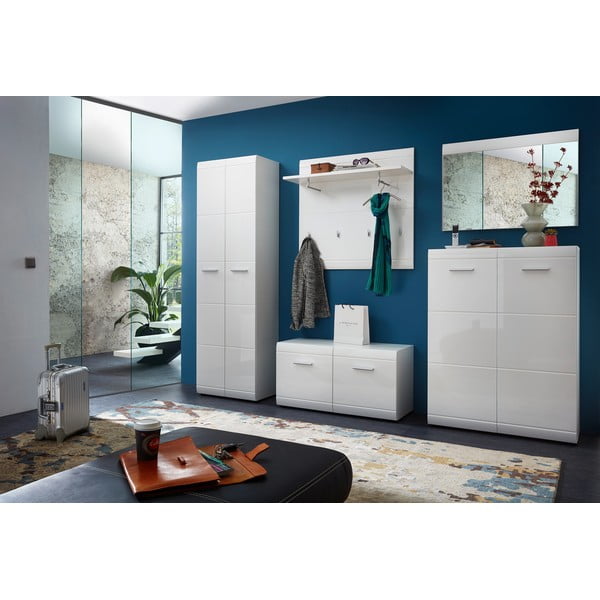 Fehér ruhásszekrény 59x197 cm Adana – Germania-image-1