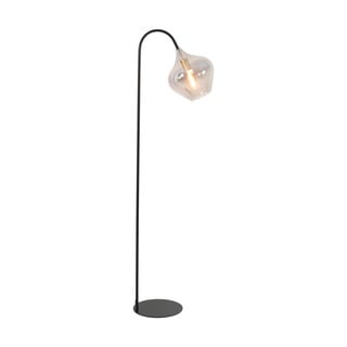 Fekete állólámpa (magasság 160 cm) Rakel – Light & Living