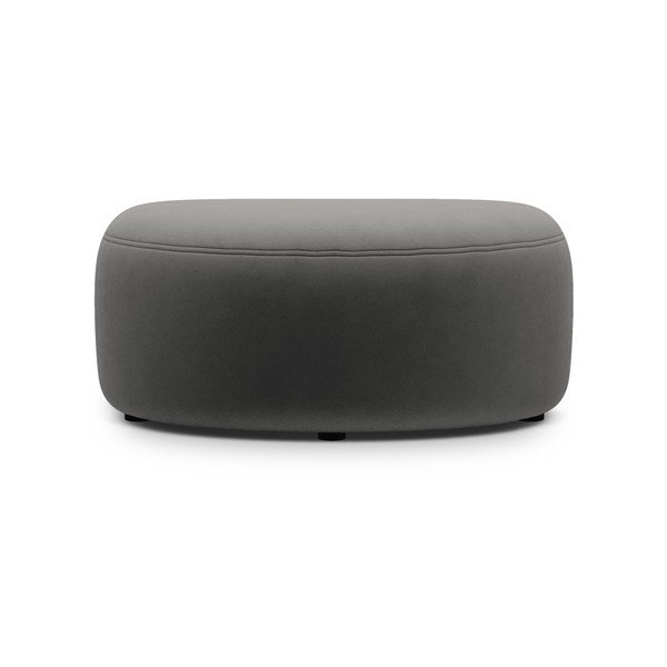 Sötétszürke bársony lábtartó Kate – Micadoni -image-1