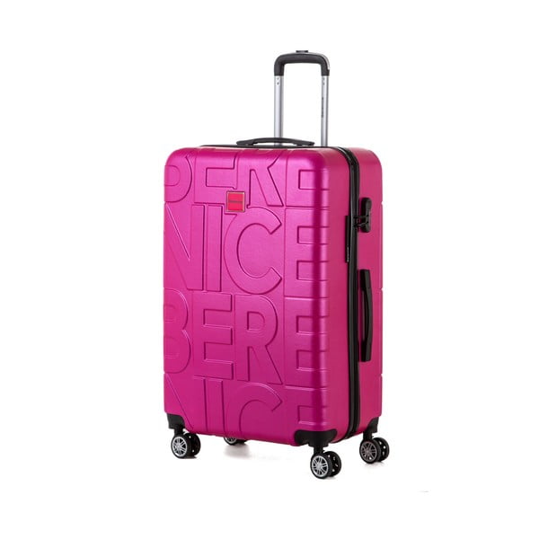 Typo rózsaszín bőrönd, 107 l - Berenice
