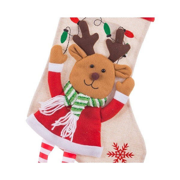 Textil Mikulás zokni Reindeer – Casa Selección-image-1