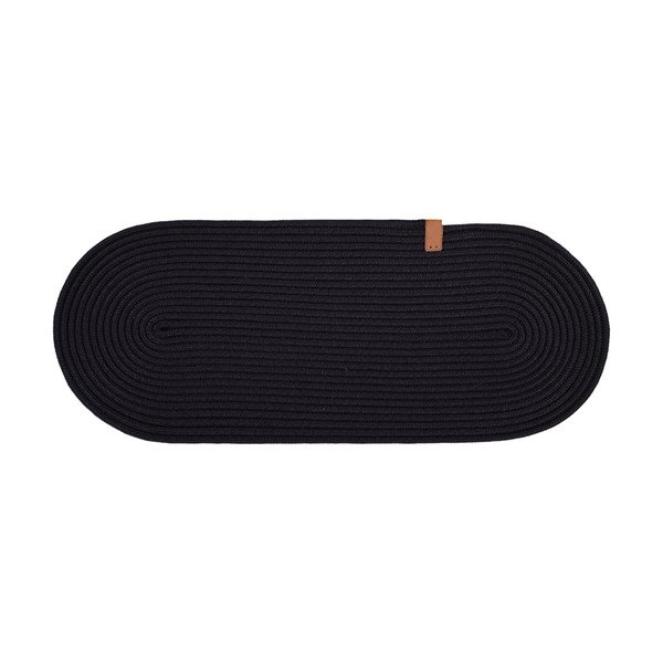 Fekete lépcsőszőnyeg szett 16 db-os 25x65 cm Milo – Vitaus
