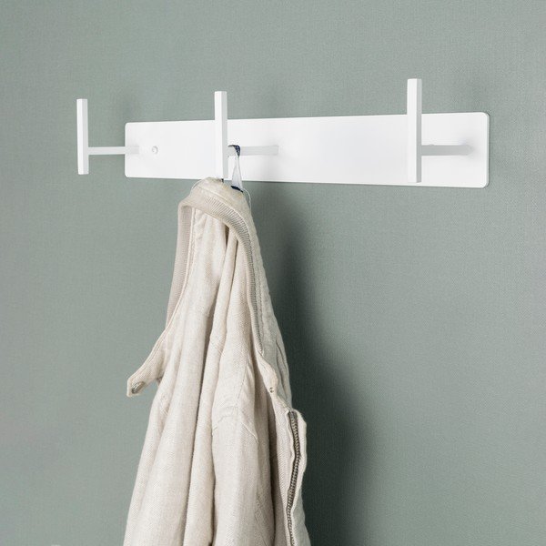 Fehér fém fali fogas 44 cm Chapman – Spinder Design-image-1