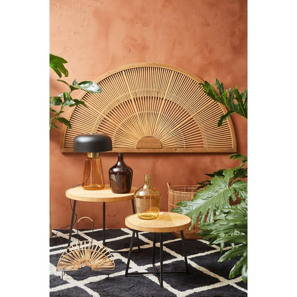 Fa-bambusz fali dekoráció 159x80 cm Solor – Sema-image-1