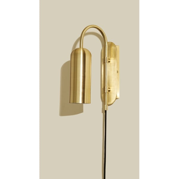 Aranyszínű fali lámpa Zenith – Hübsch-image-4