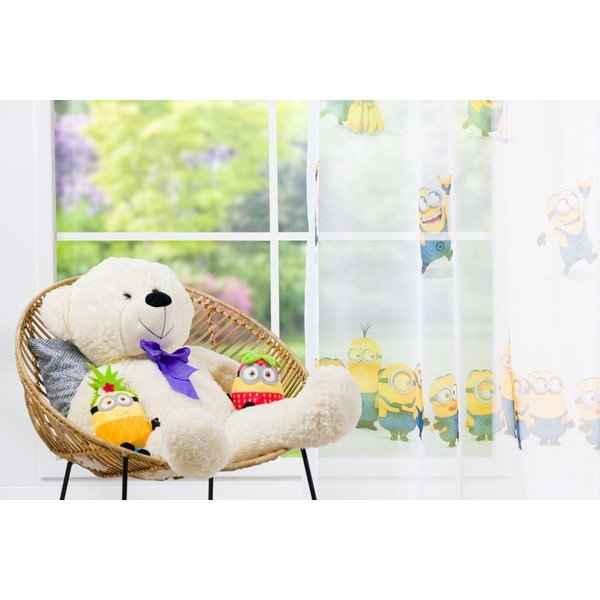 Átlátszó gyerek függöny 140x245 cm Minions - Mendola Fabrics-image-2