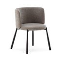 Szürke kárpitozott étkezőfotel szett 2 db-os Ginny – MOME