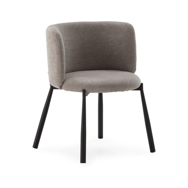 Szürke kárpitozott étkezőfotel szett 2 db-os Ginny – MOME