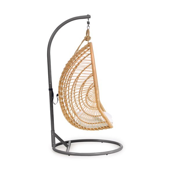 Natúr színű rattan kerti függőfotel Ekaterina – Kave Home-image-2