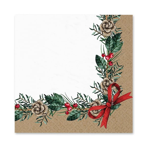 Szalvéta szett 20 db-os 33x33 cm Christmas Bow – Homéa