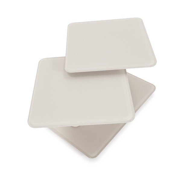 Krémszínű üveg dohányzóasztal 54x115 cm Elvi – Marckeric-image-4