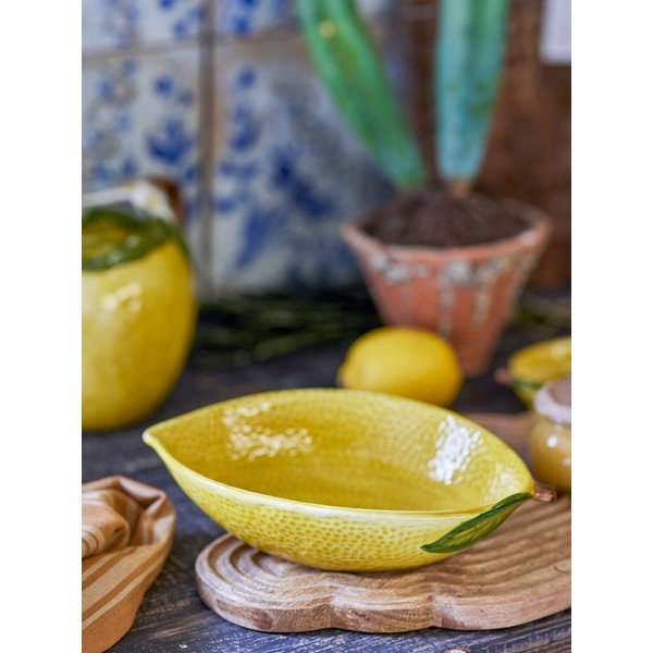 Sárga kőedény tálka 930 ml Limone – Bloomingville-image-1