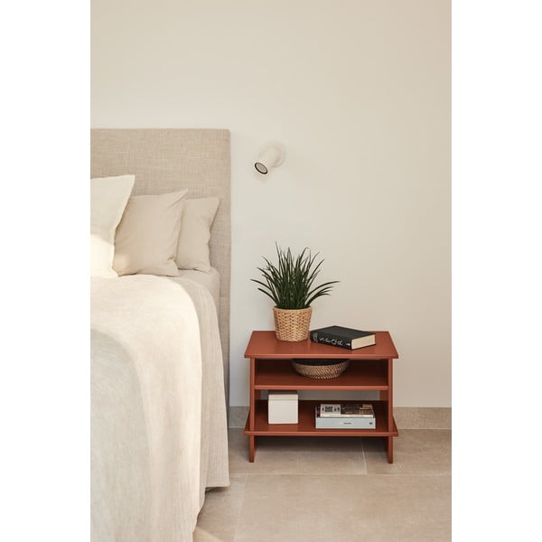 Téglavörös éjjeliszekrény Inari – Teulat-image-1