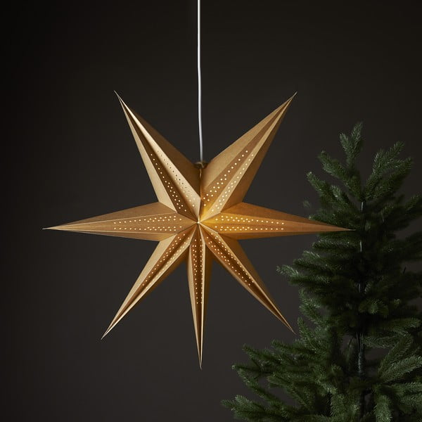 Karácsonyi aranyszínű fénydekoráció ø 60 cm Point - Star Trading