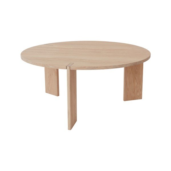 Natúr színű tölgyfa kerek dohányzóasztal ø 90 cm Oy – OYOY Living Design