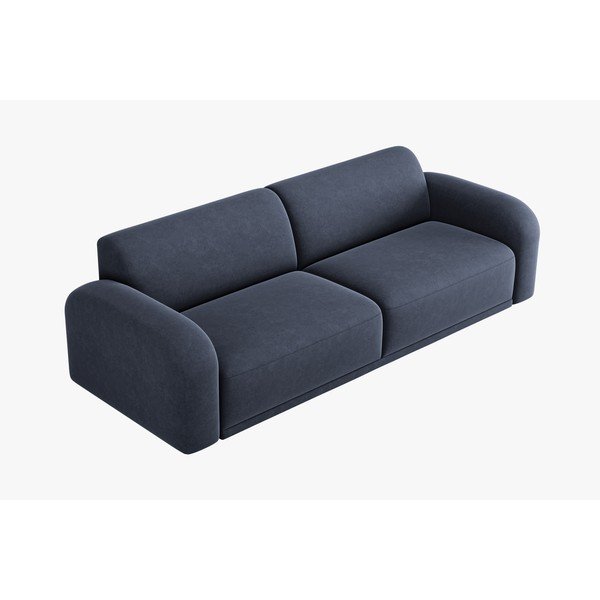 Sötétkék bársony kanapé 242 cm Erin – Micadoni Home-image-3