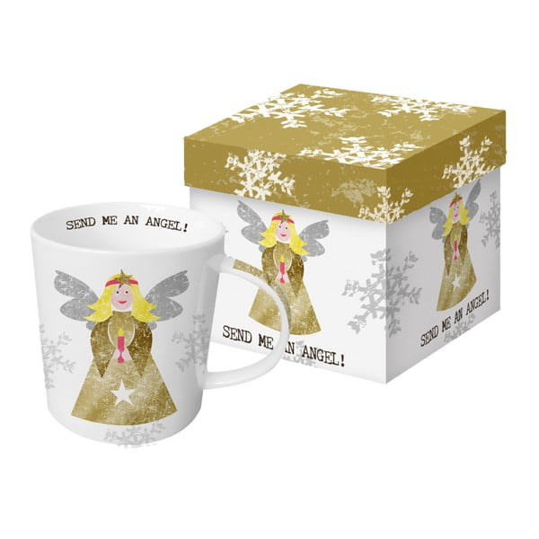 Send Me An Angel porcelán bögre karácsonyi motívummal, díszdobozban, 350 ml - PPD
