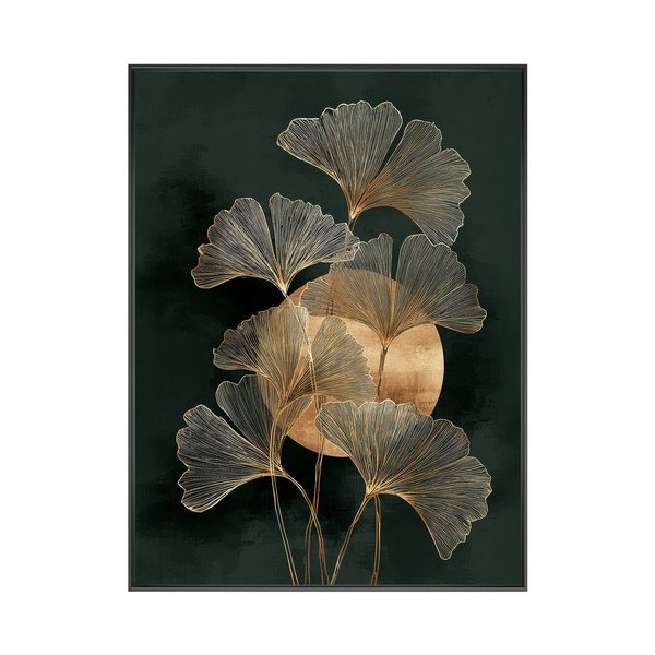 Nyomtatott keretezett kép 60x80 cm Gold Ginkgo – Styler