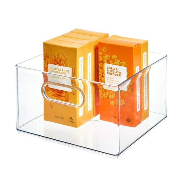 Átlátszó tárolódoboz, 25,4 x 25,3 x 15,4 cm - iDesign The Home Edit-image-1