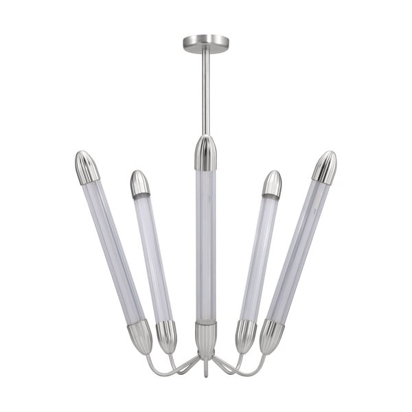 Ezüstszínű acél függőlámpa üveg búrával ø 86 cm Lemon Squeeze – UMAGE