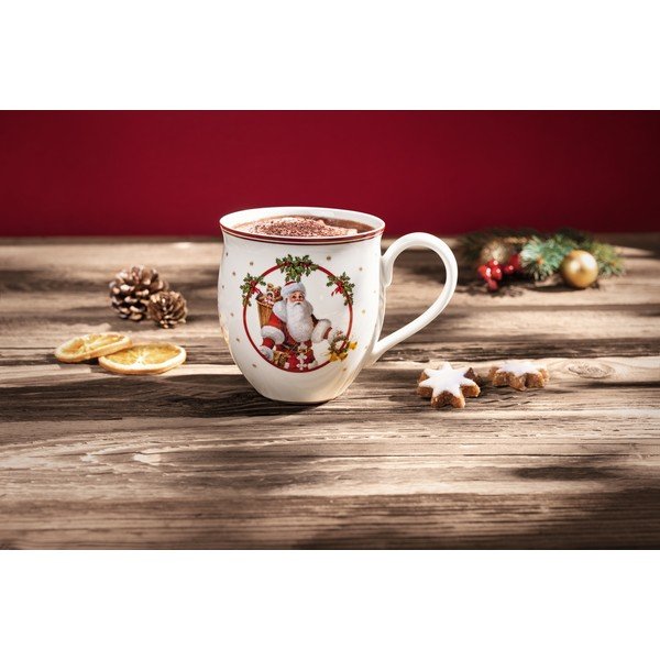 Santa and deer fehér porcelán bögre karácsonyi motívummal - Villeroy & Boch-image-1