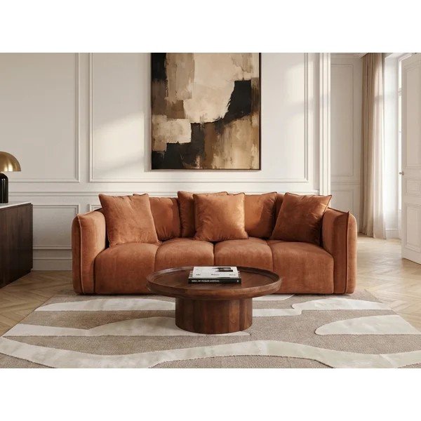 Narancssárga zsenília kanapé Harlem – Bobochic Paris-image-1