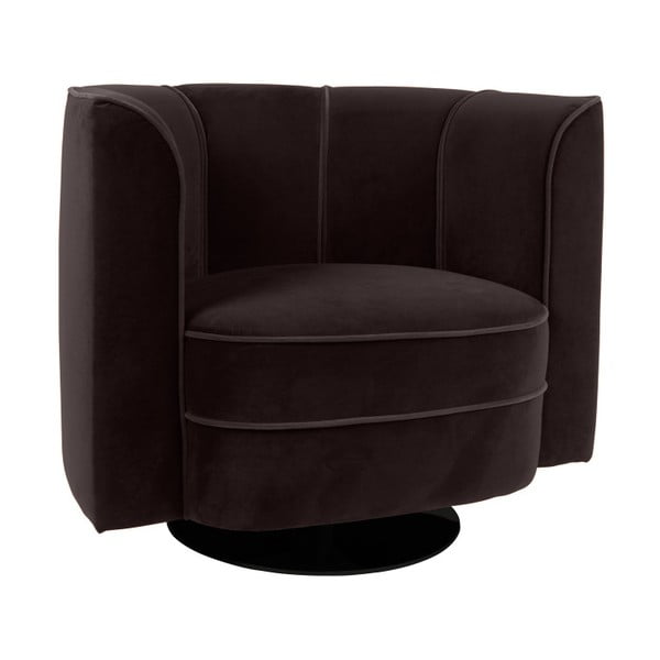 Flower fekete fotel - Dutchbone