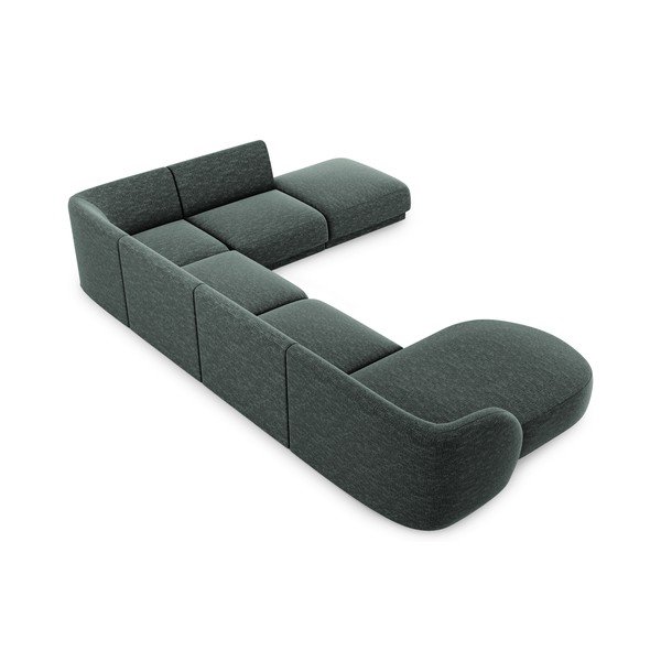 Sötétzöld sarokkanapé (jobb oldali) Miley – Micadoni Home-image-4