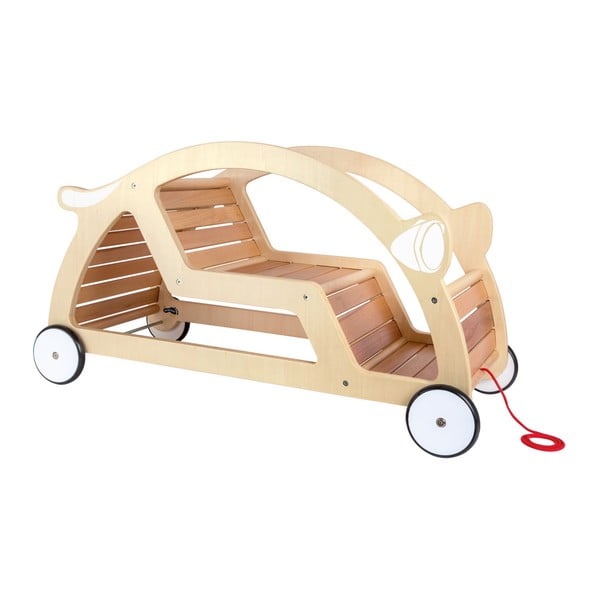Seesaw húzható és hintáztatható autó fából - Legler