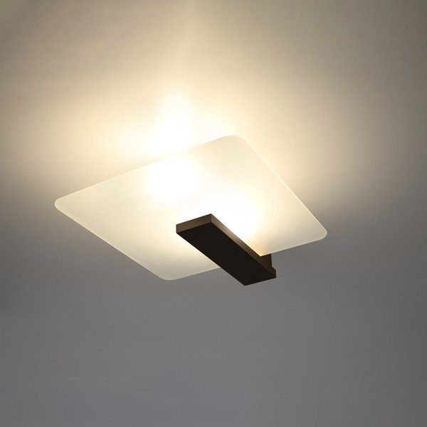 Sötétbarna mennyezeti lámpa üveg búrával 40x47.5 cm Parola – Sollux-image-1