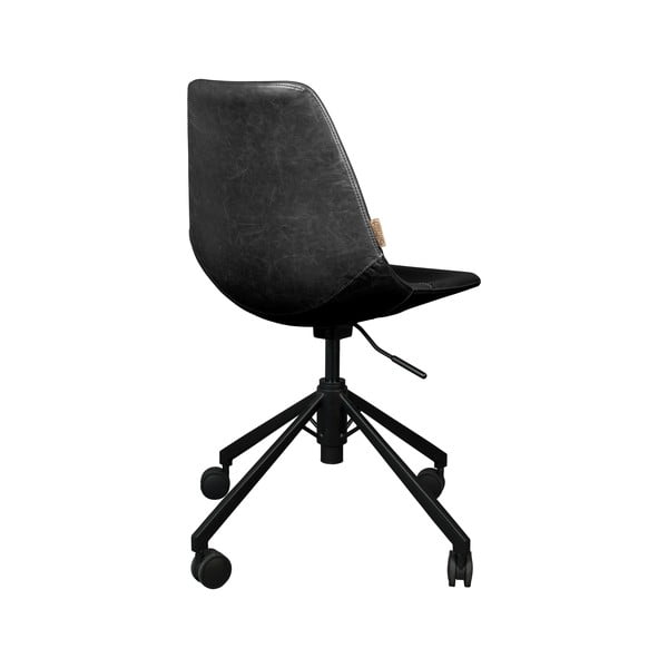 Franky fekete gurulós irodai szék - Dutchbone-image-4
