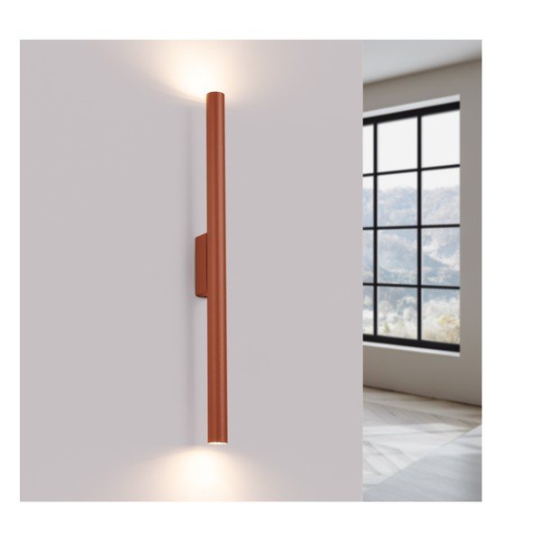 Téglavörös fali lámpa Fideus – Sollux-image-1