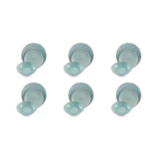 Turquoise 18 db-os dolomit étkészlet - VDE Tivoli 1996