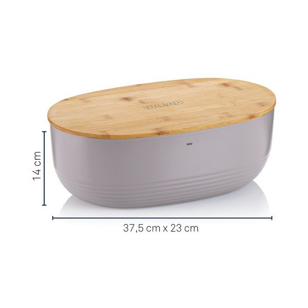 Namur világosszürke kenyértartó, 37,5 x 23 cm - Kela-image-2