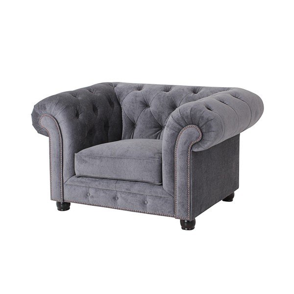 Orleans Velvet szürke fotel - Max Winzer-image-1