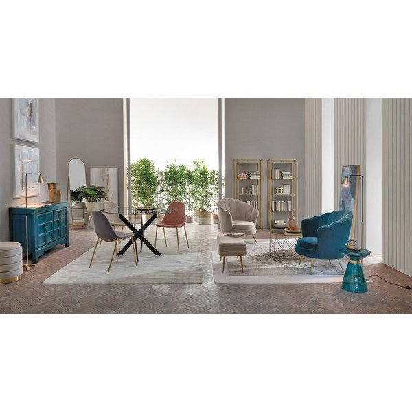 Aranyszínű acél könyvespolc 68x172,5x28 cm Elenor – Bizzotto-image-3